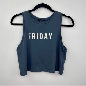 Forever 21 Dark Grey Crop Top